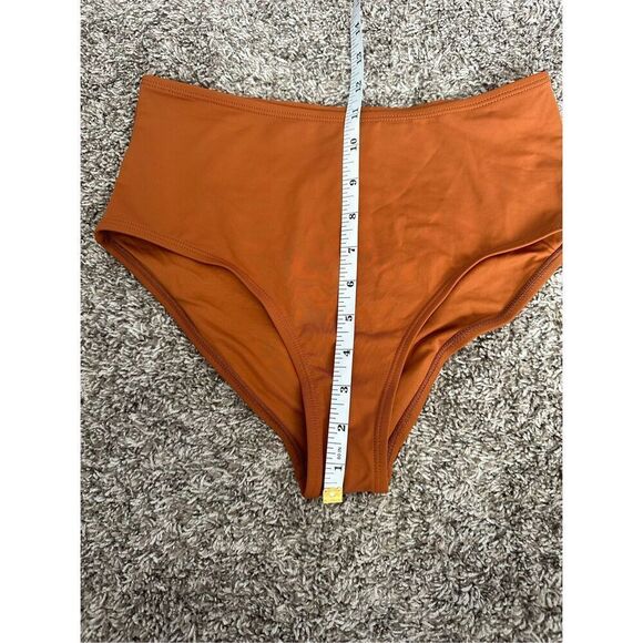 NWOT Andie High Waist Bikini Swim Bottom in Cinnamon Brown Women’s XS beach - Picture 8 of 8